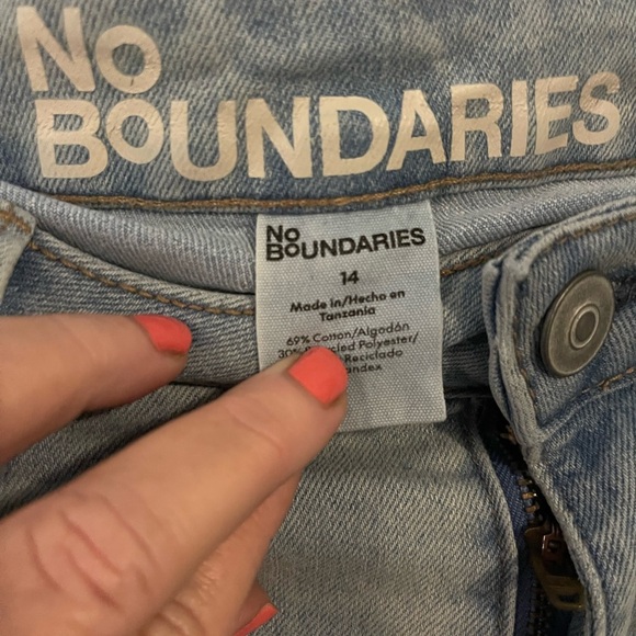 No Boundaries Blue Straight Leg Jeans - Picture 3 of 7